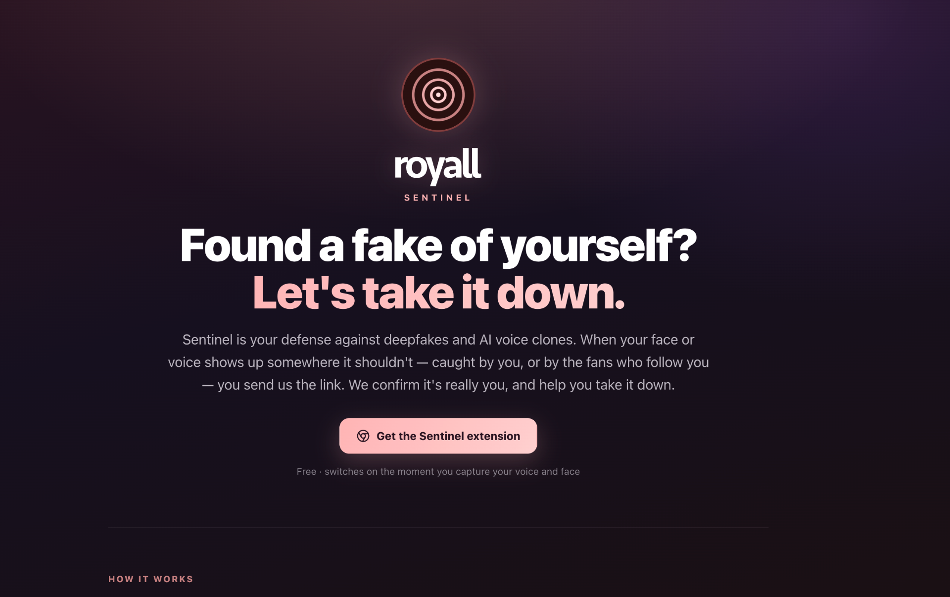 Takedown page